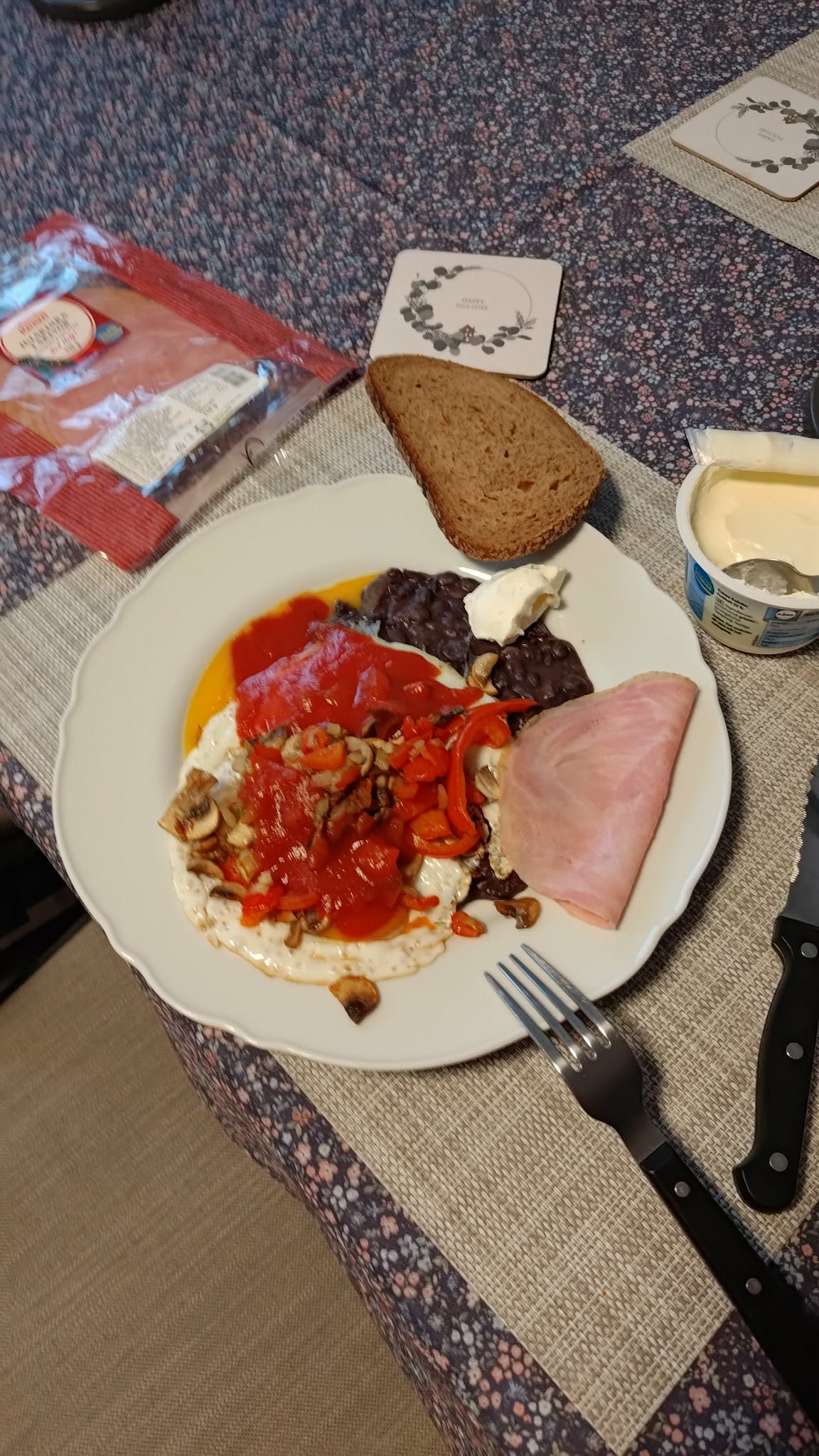 Ägg med bönor