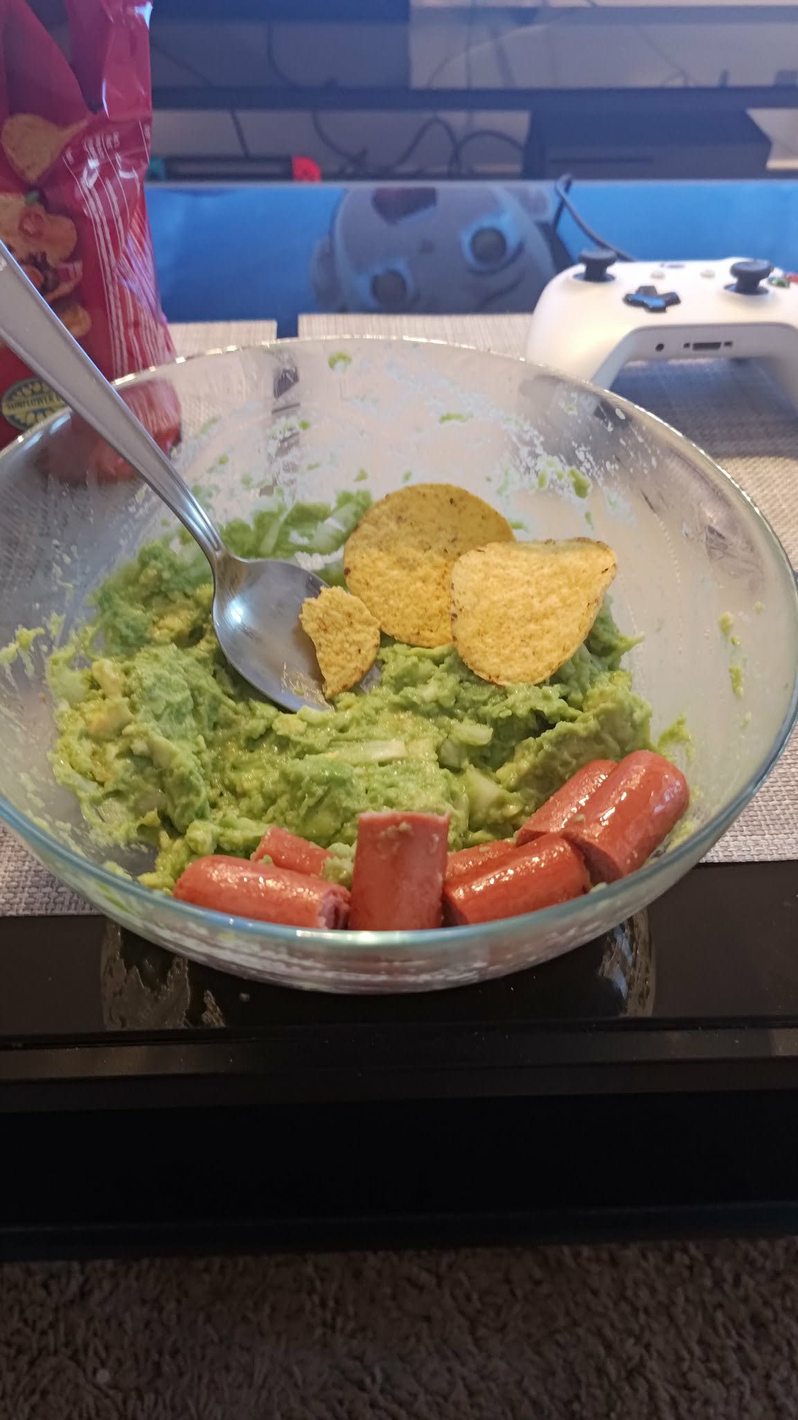 Avokado med nachos